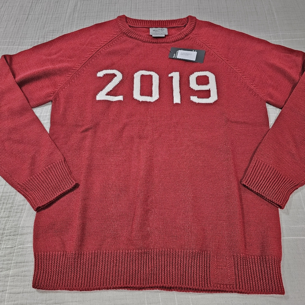 Hillflint Class Of 2019 University Merino Wool Sweater Size Large NWTs - Picture 6 of 9